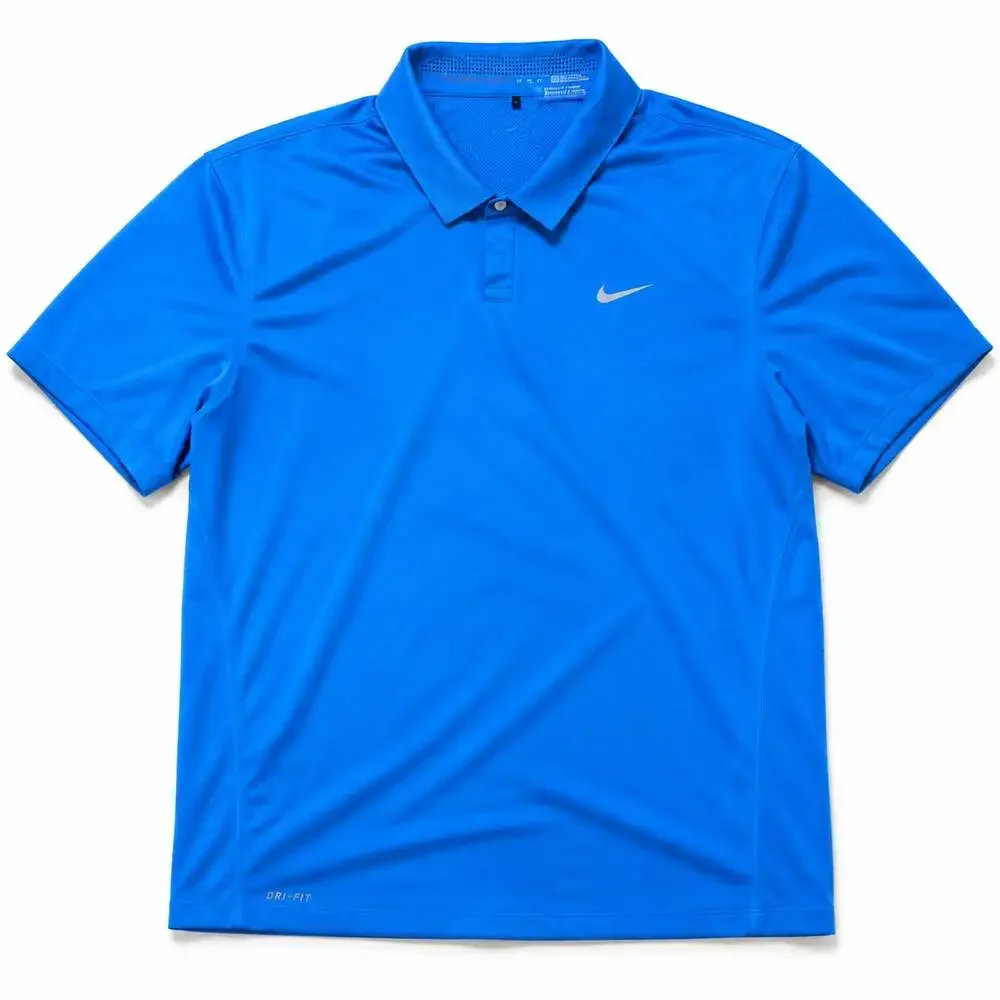 Nike Tiger Woods Collection Dri-FIT Golf Polo Shirt Blue Size 2XL